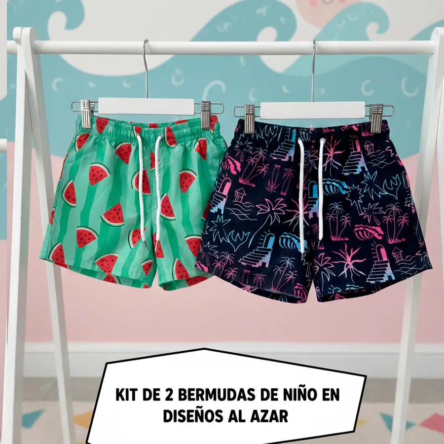 BSH102A KIT DE 2 BERMUDAS DE NIÑO 8638